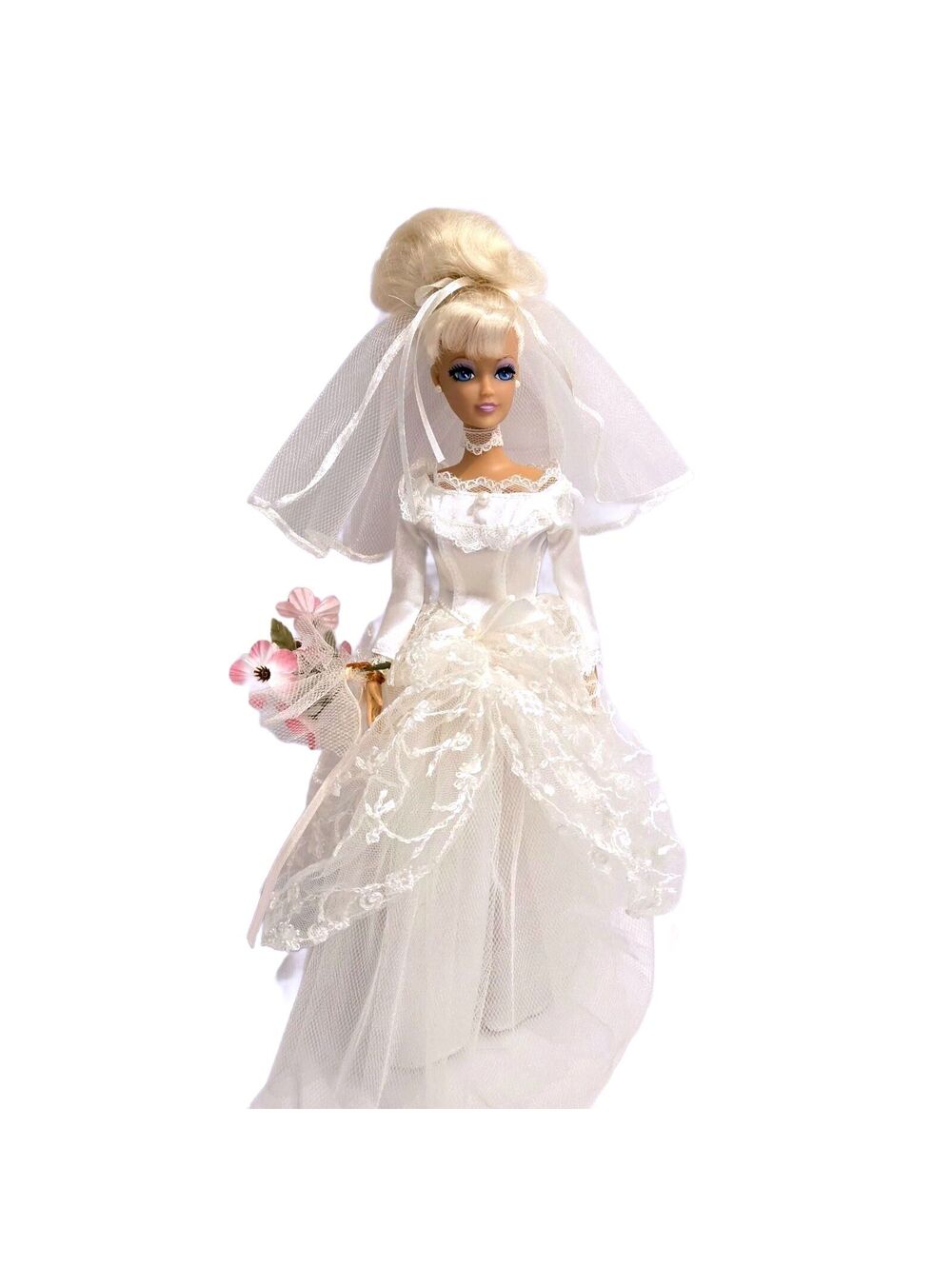 JAKKS Pacific Beautiful Bride Doll #28151 Wedding Gown Bouquet 12in